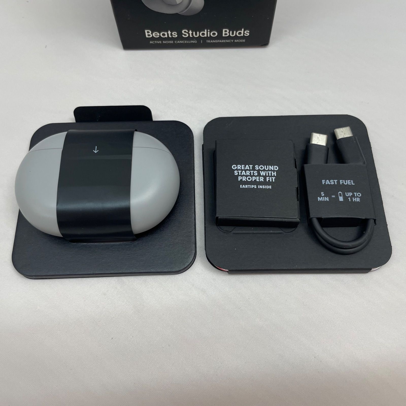 未使用・長期保管品】Apple Beats Studio Buds MMT93PA/A ムーングレイ