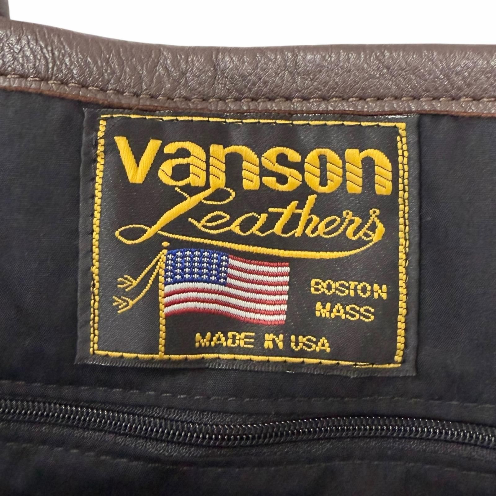 ドンドン見直し】美品□VANSON バンソン レザー ロゴ型押し トート