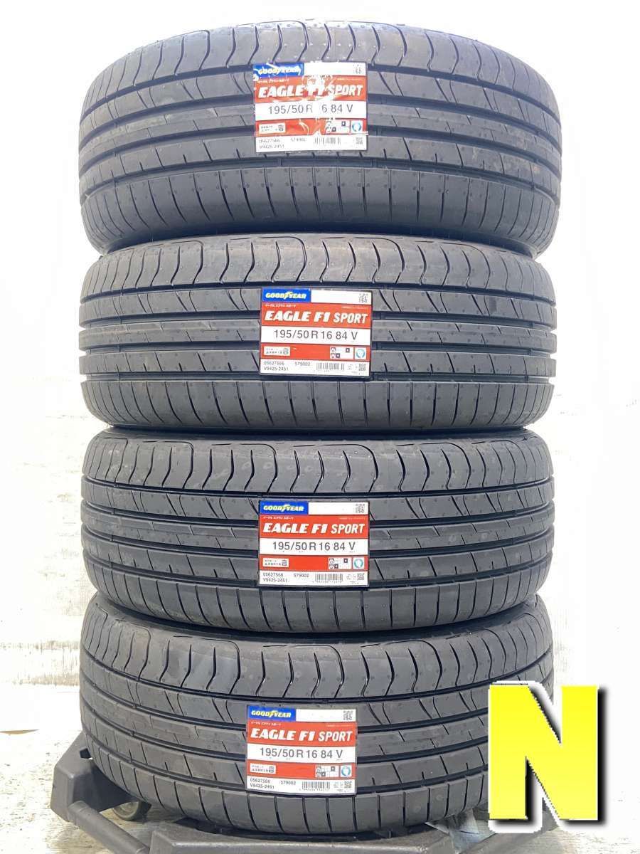 195/50R16 グッドイヤー イーグル F1 スポーツ 中古タイヤ サマータイヤ 4本セット s16260514111