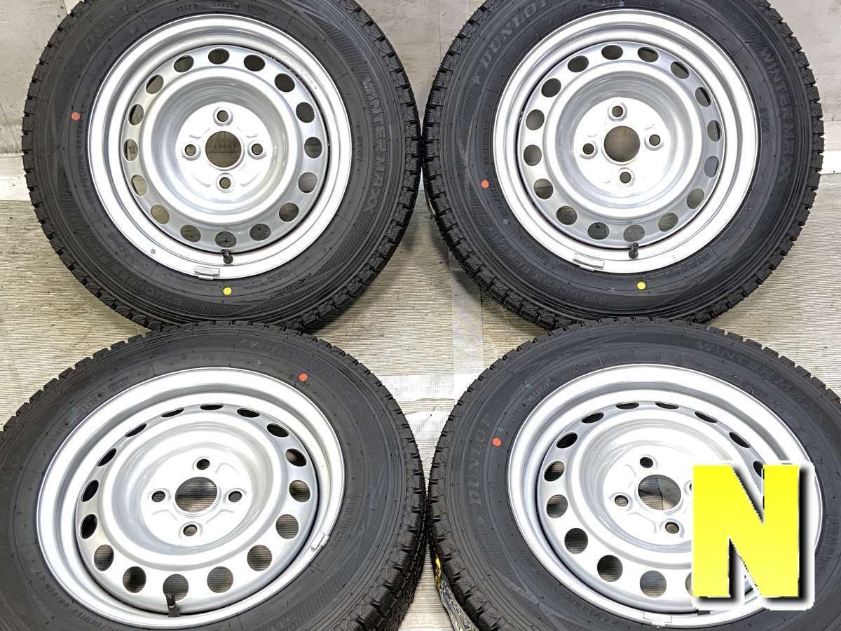 155/80R14 88/86N LT ダンロップ ウィンターマックス SV01 トヨタ純正 L10 14x5.0 39 100-4穴 中古タイヤ スタッドレスタイヤ ホイールセット 4本セット w14260422010