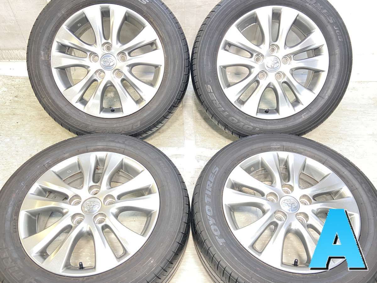 205/60R16 トーヨータイヤ プロクセス J68 トヨタ純正 16x6.0 50 114.3-5穴 中古タイヤ サマータイヤ ホイールセット 4本セット s16260516914