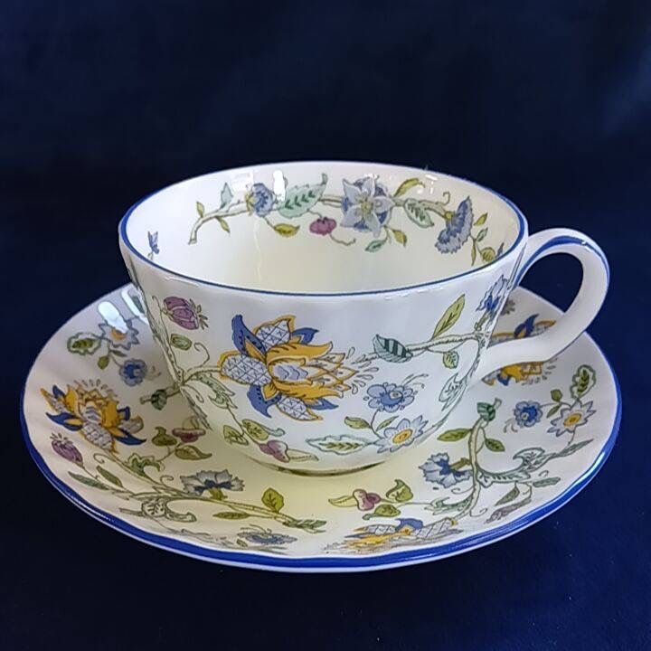 ミントン MINTON 3客セット サマーブーケ・ハドンホールブルー