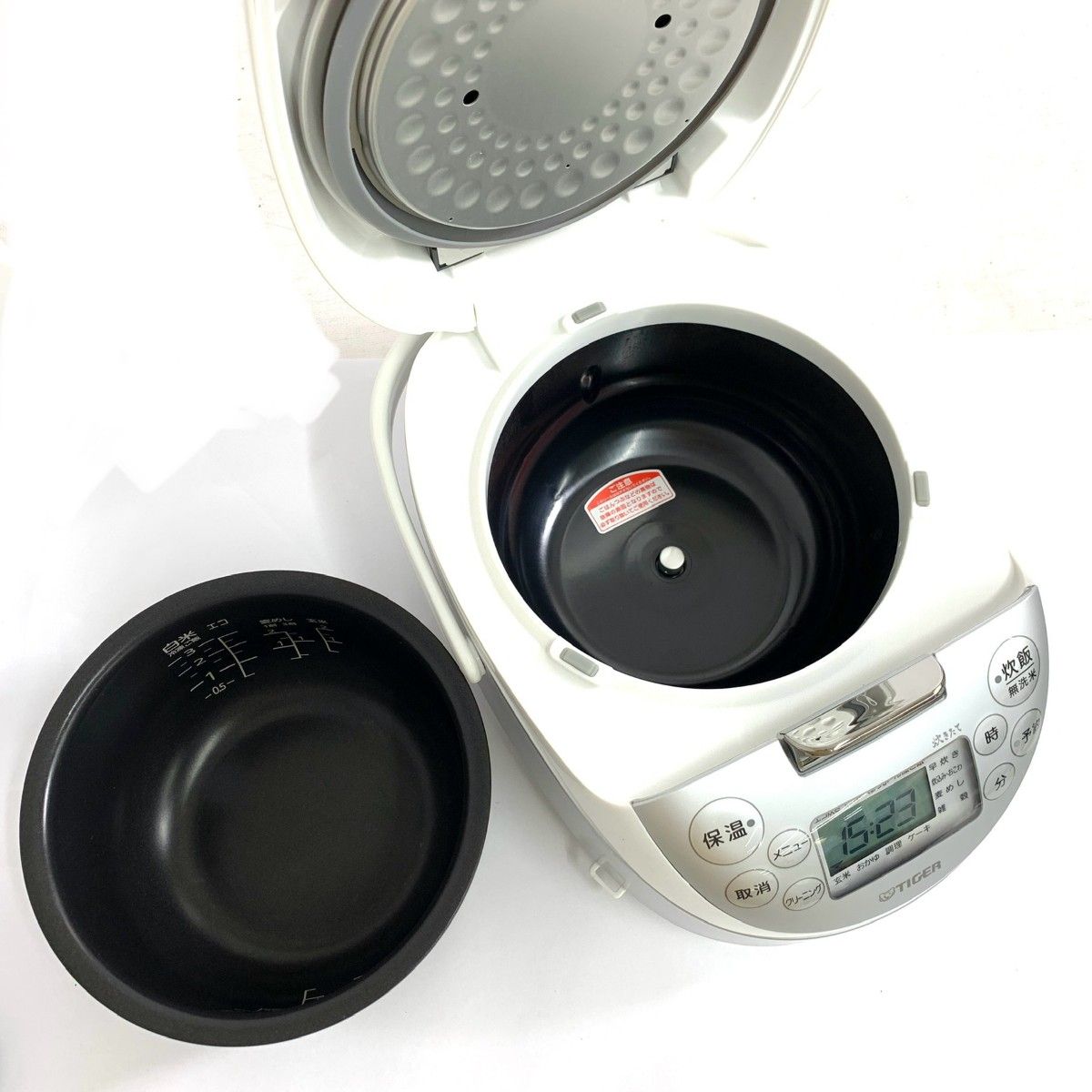 タイガー TIGER IHジャー炊飯器 2024年製 JPF-G ホワイト/シルバー