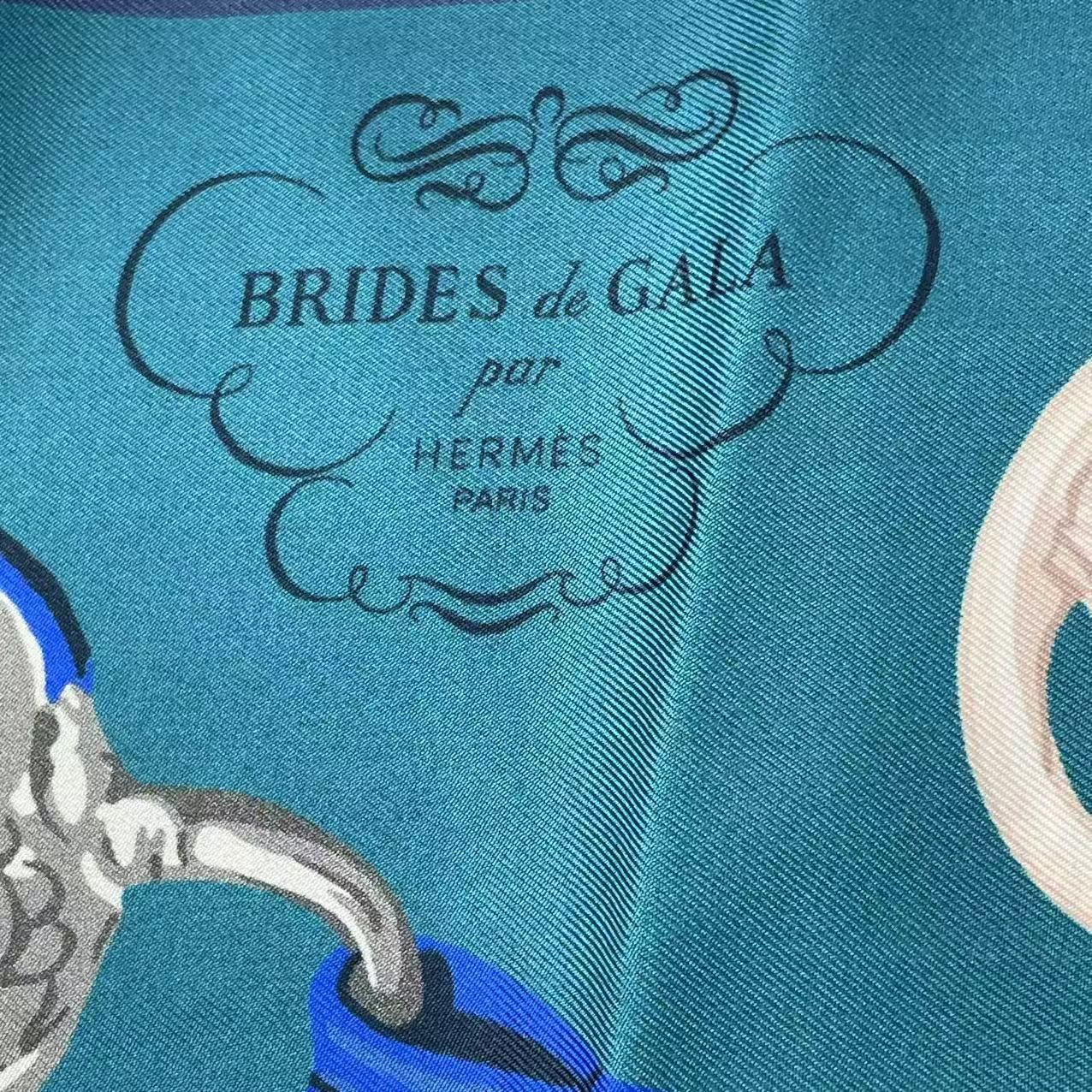 極美品 HERMES エルメス スカーフ ツイリー シルク ブルー - メルカリ