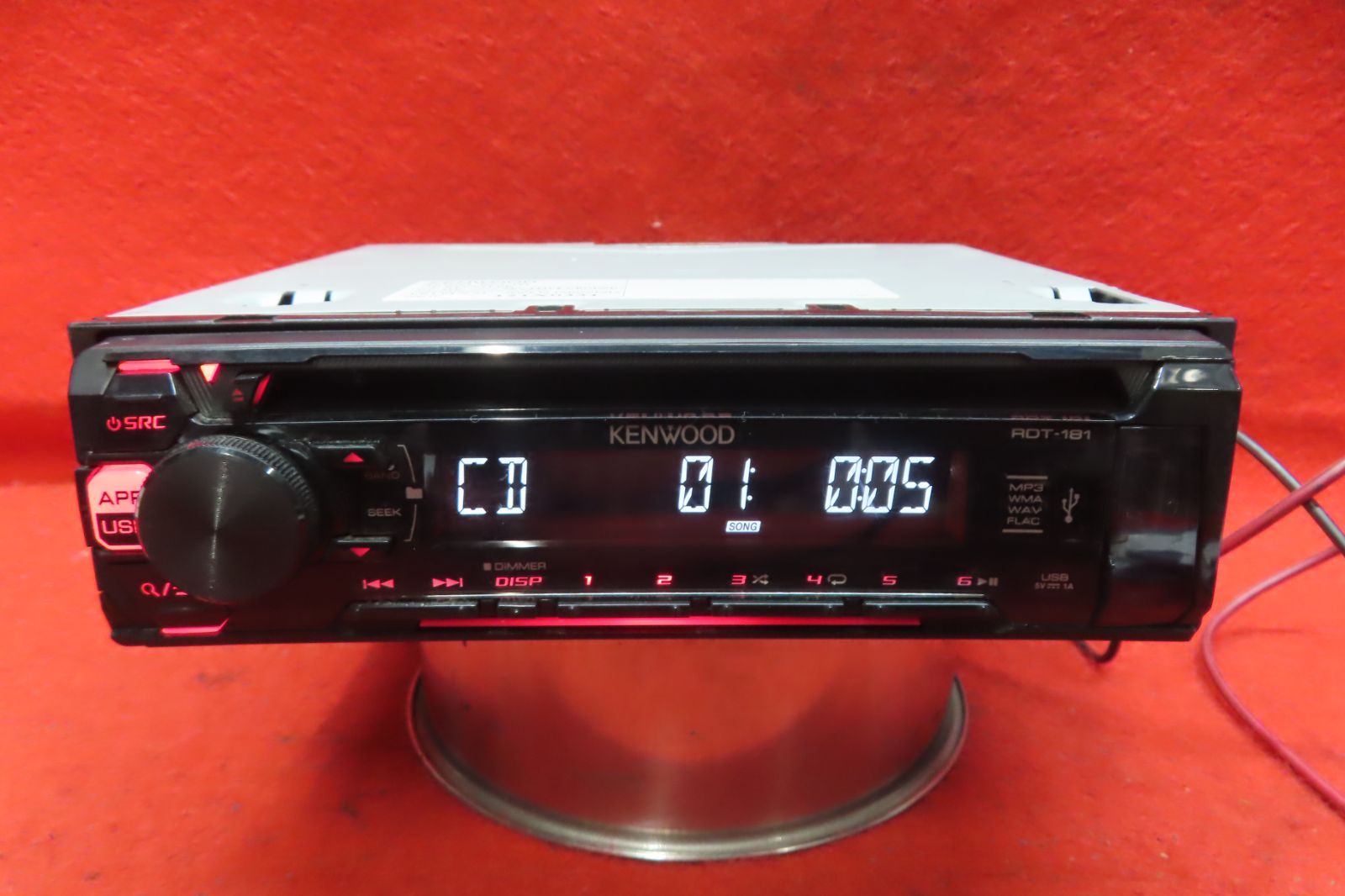 CS2408＊動作保証付/ケンウッド RDT-181 CDプレーヤー/デッキ/カー