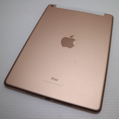 美品 SIMフリー iPad6 第6世代 Wi-Fi+Cellular セルラー 32GB ゴールド