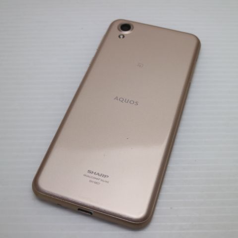 超美品 SIMフリー SH-M07 AQUOS sense plus ベージュ スマホ 即日発送