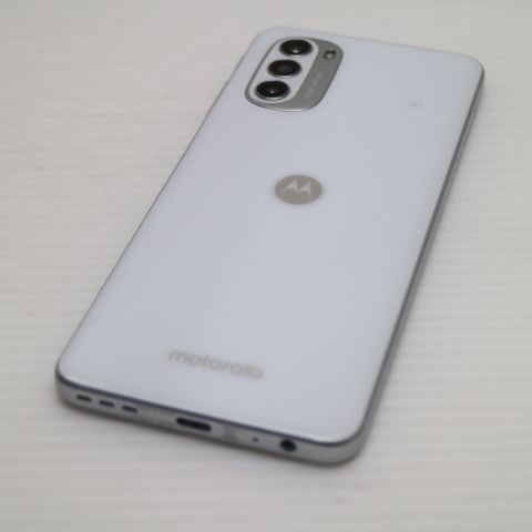 新品同様 SIMフリー moto g52j 5G パールホワイト スマホ 白ロム 土日
