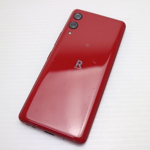 美品 SIMフリー Rakuten Hand 5G クリムゾンレッド スマホ 白ロム 土日