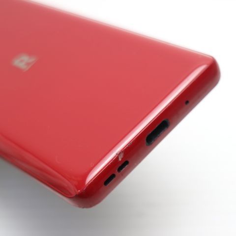 美品 SIMフリー Rakuten Hand 5G クリムゾンレッド スマホ 白ロム 土日