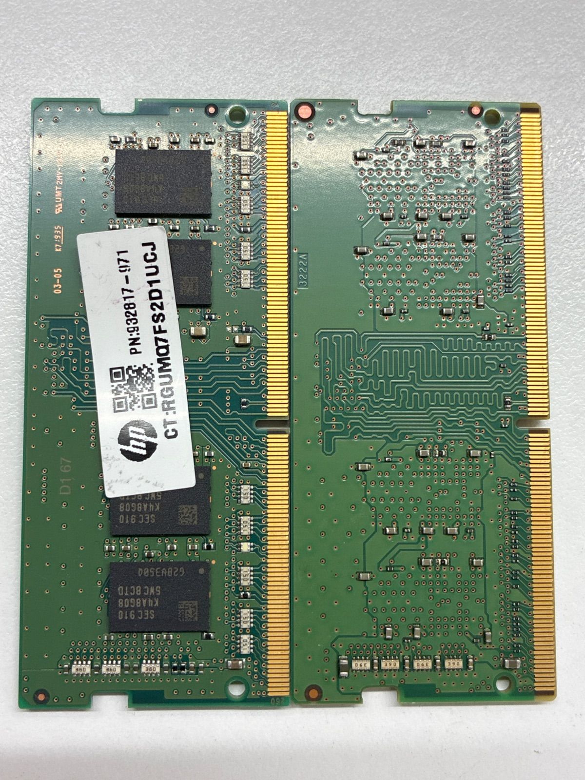 DDR4 ノートPC用メモリ 8GBセット 4GB×2 Samsung Micron PC4-2666 PC4