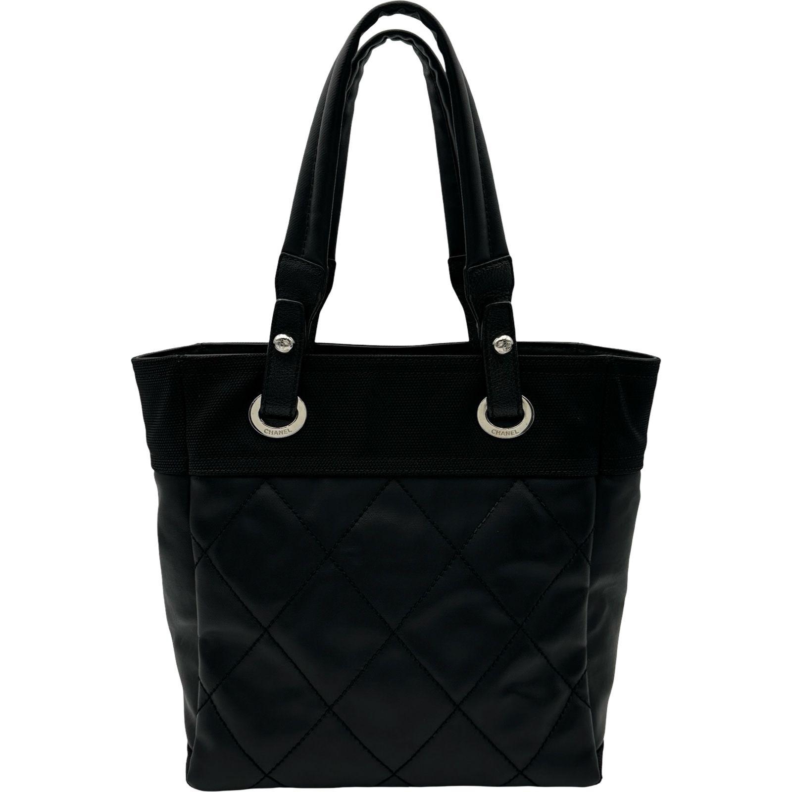シャネル CHANEL パリビアリッツトートPM A34208 12番台 ブラック 
