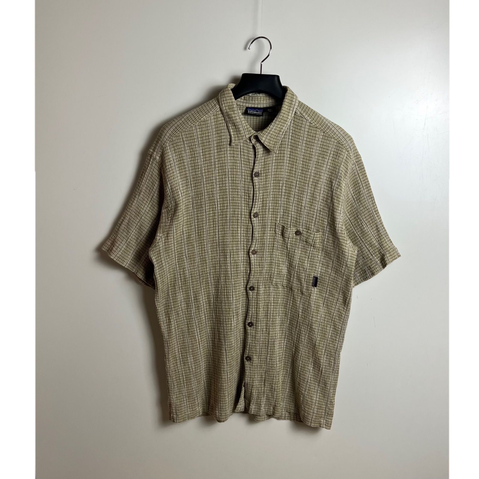 PATAGONIA 2001ss Portugal vintage organic S/S shirts L 52917