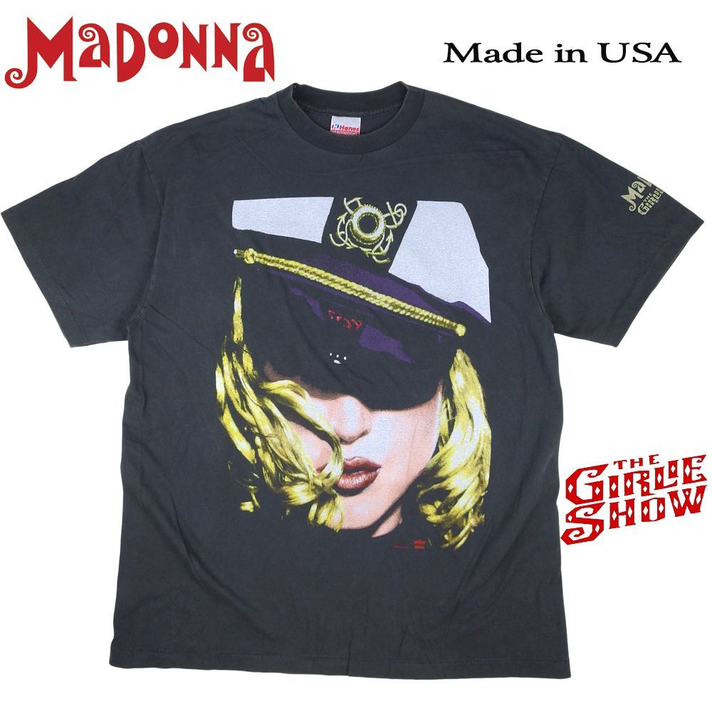 459 MADONNA マドンナ Tシャツ 美品 USA製 ブラック バンドT THE