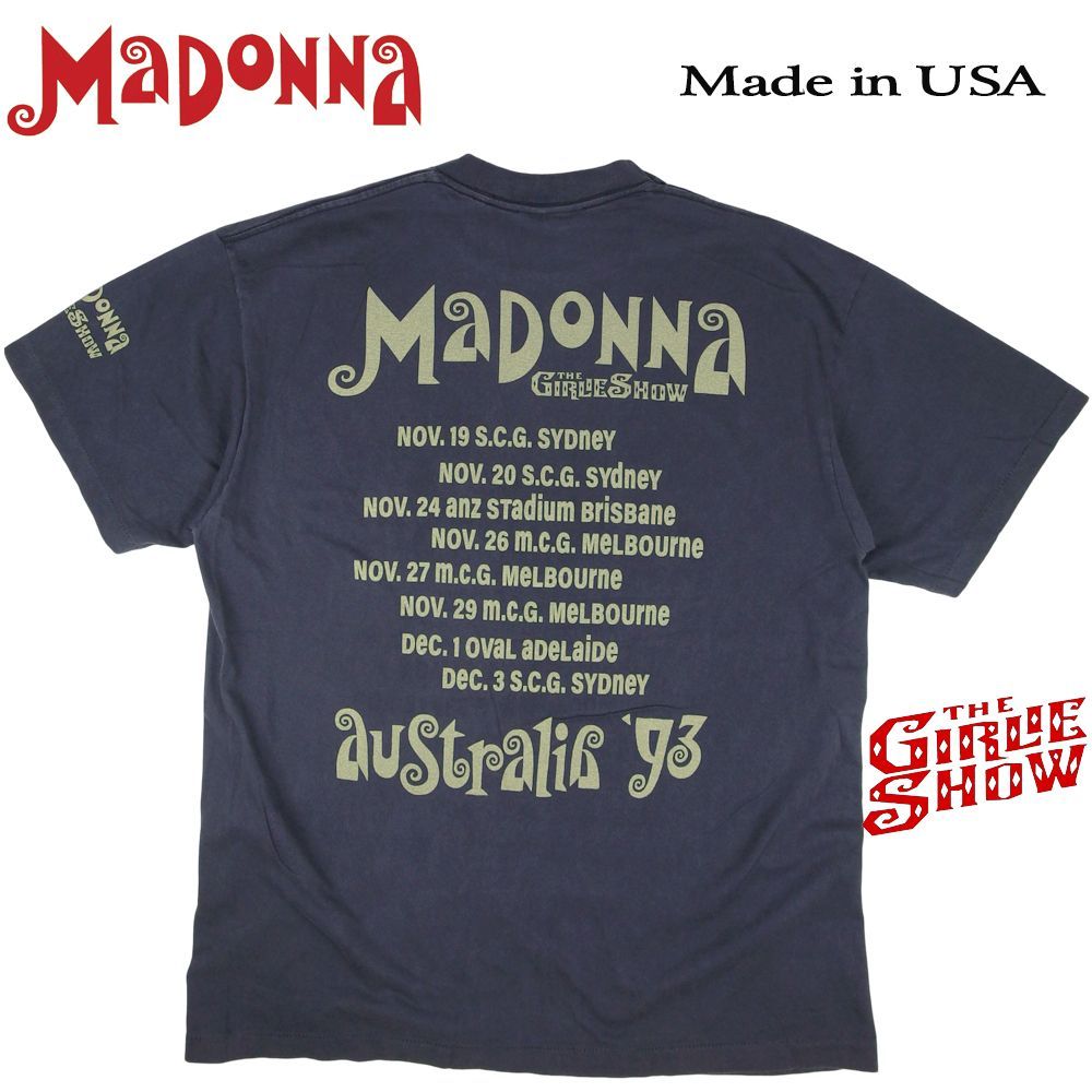 459 MADONNA マドンナ Tシャツ 美品 USA製 ブラック バンドT THE
