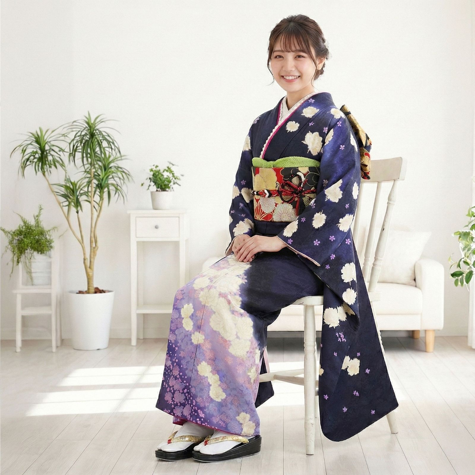 振袖 単品 正絹 古典柄 成人式 前撮り 撮影用 和装 - メルカリ
