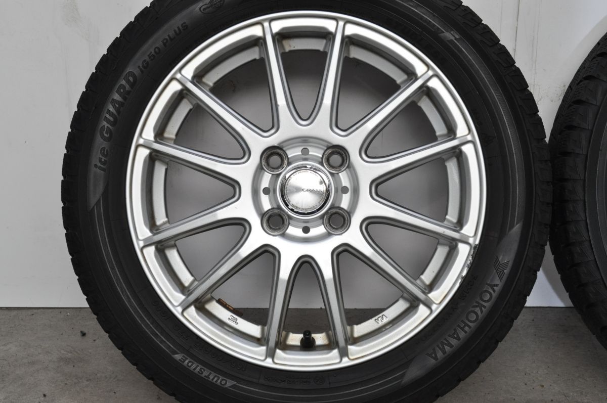 ソリオ ハスラー等に】GRASS 15in 4.5J+45 PCD100 ヨコハマ アイス