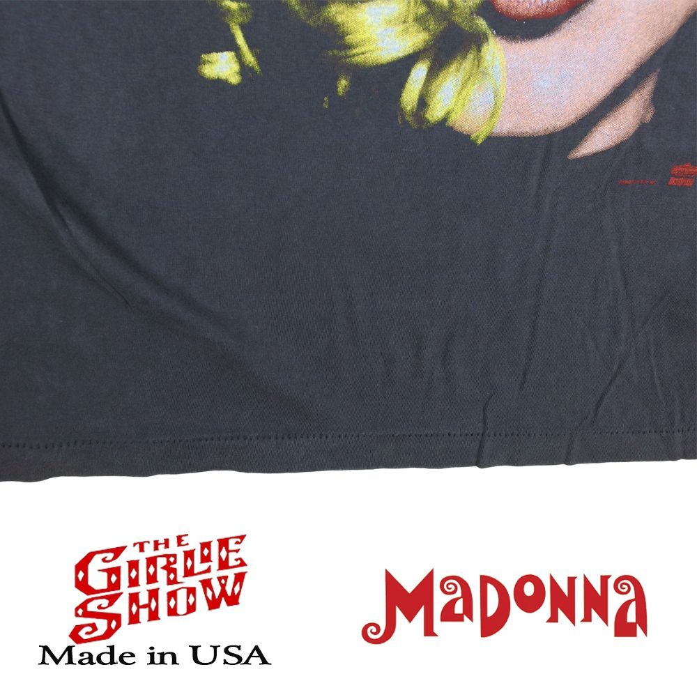 459 MADONNA マドンナ Tシャツ 美品 USA製 ブラック バンドT THE