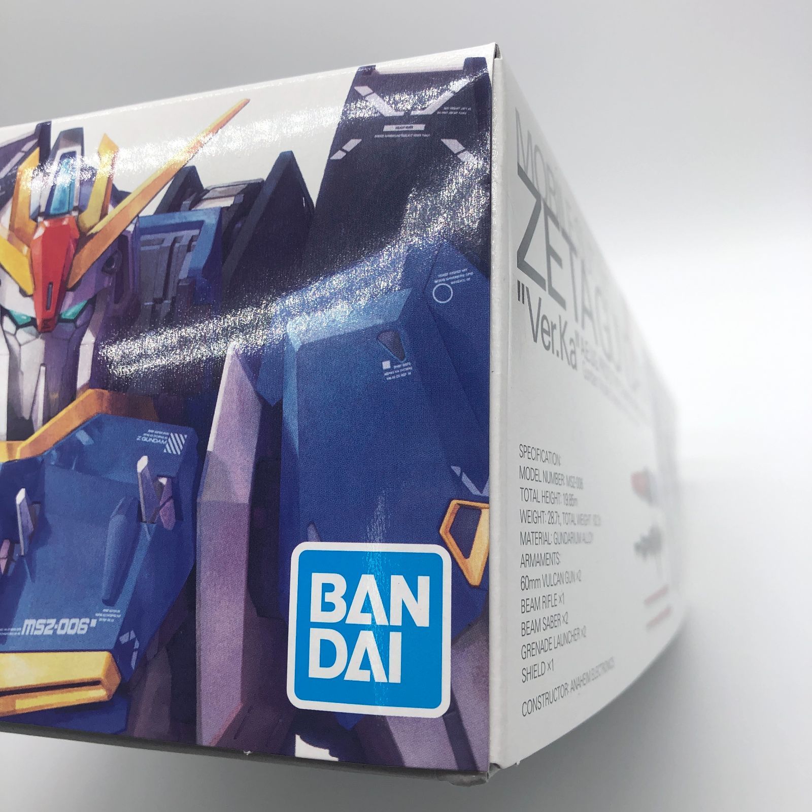 機動戦士Zガンダム ショルダーバッグ MSZ-006 未開封品 MG Zガンダム MSZ-006 ゼータガンダム Ver.Ka 未開封・未組立 訳あり