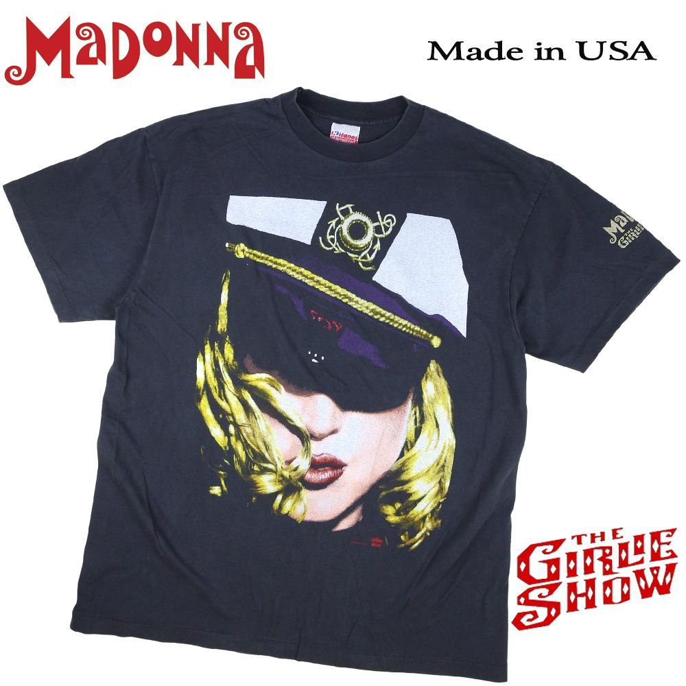 459 MADONNA マドンナ Tシャツ 美品 USA製 ブラック バンドT THE