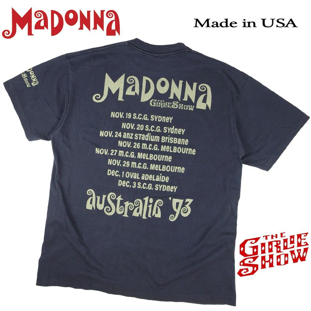 459 MADONNA マドンナ Tシャツ 美品 USA製 ブラック バンドT THE