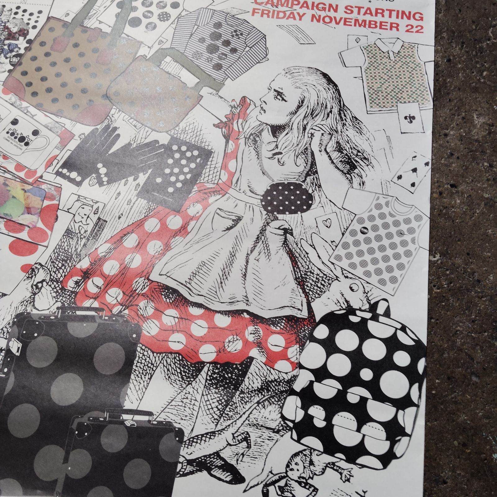 COMME des GARCONS 2013 Xmas POLKA DOT WONDERLAND ポスター