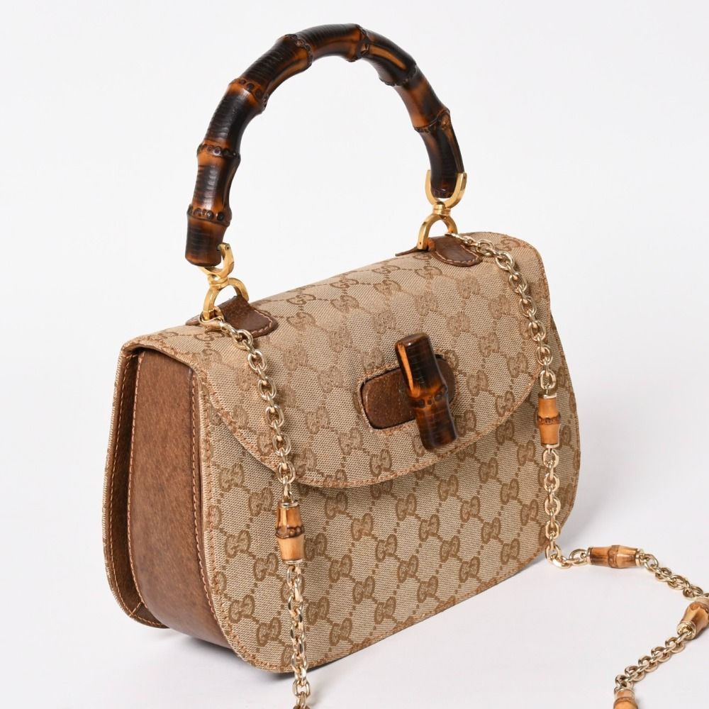GUCCI グッチ バンブーハンドバッグ オールドグッチ ショルダーバッグ