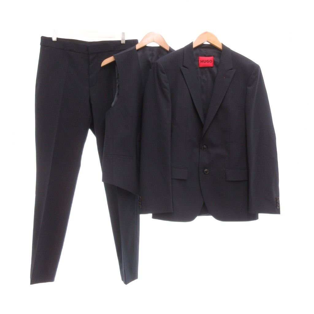 ヒューゴボス HUGO BOSS 美品 3点セット シングルスーツ セットアップ