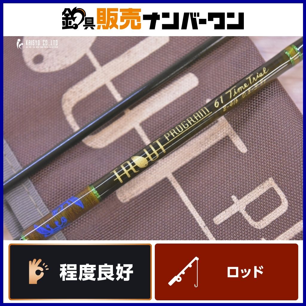 ノリーズ トラウトプログラム 61 タイムトライアル スピニングロッド 2ピース NORIES TROUT PROGRAM トラウト ニジマス 等