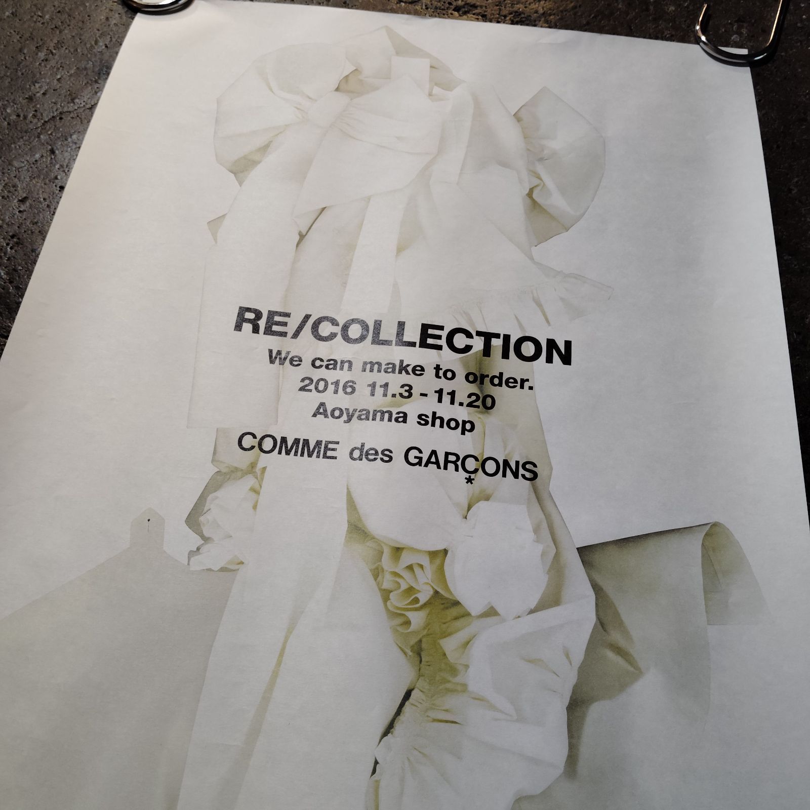 COMME des GARCONS 2016 RE/COLLECTION ポスター コムデギャルソン
