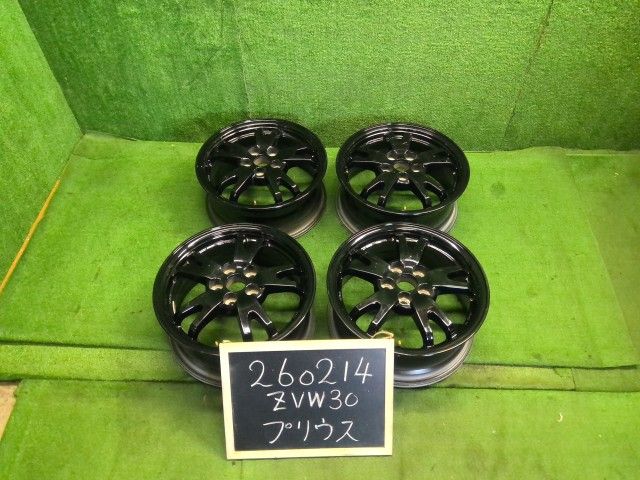 【中古】プリウス DAA-ZVW30 純正 15インチ アルミホイール 4本セット 6J 5H PCD100 +45 自社品番260214 202