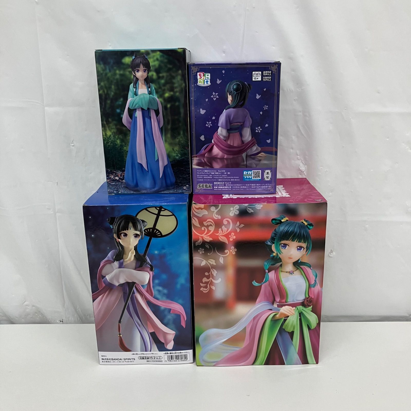 未開封 薬屋のひとりごと 猫猫 まとめ売りフィギュア 4個セット LF6239