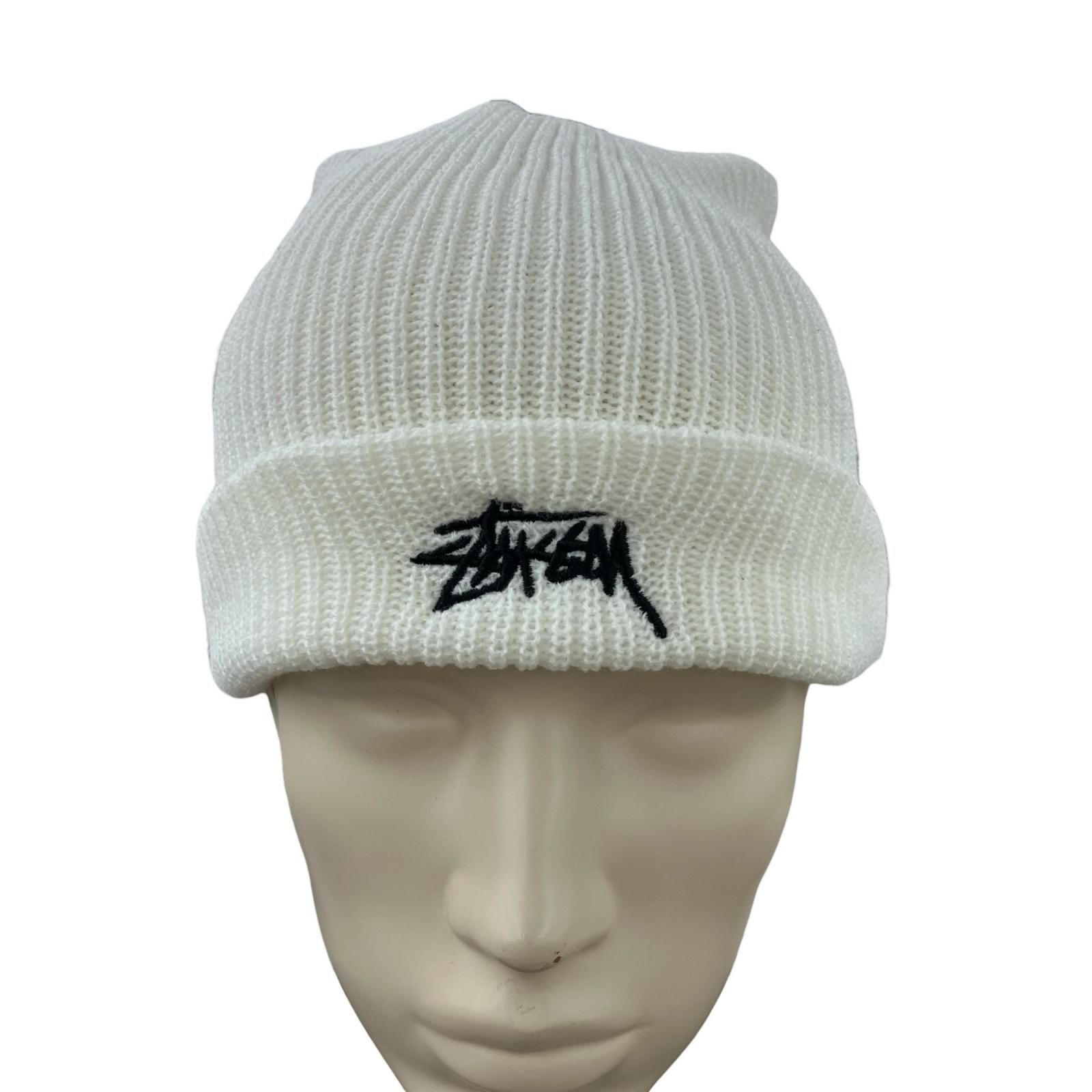186000 STUSSY ステューシー Sサイズ トレーナー ニット帽 ブラック