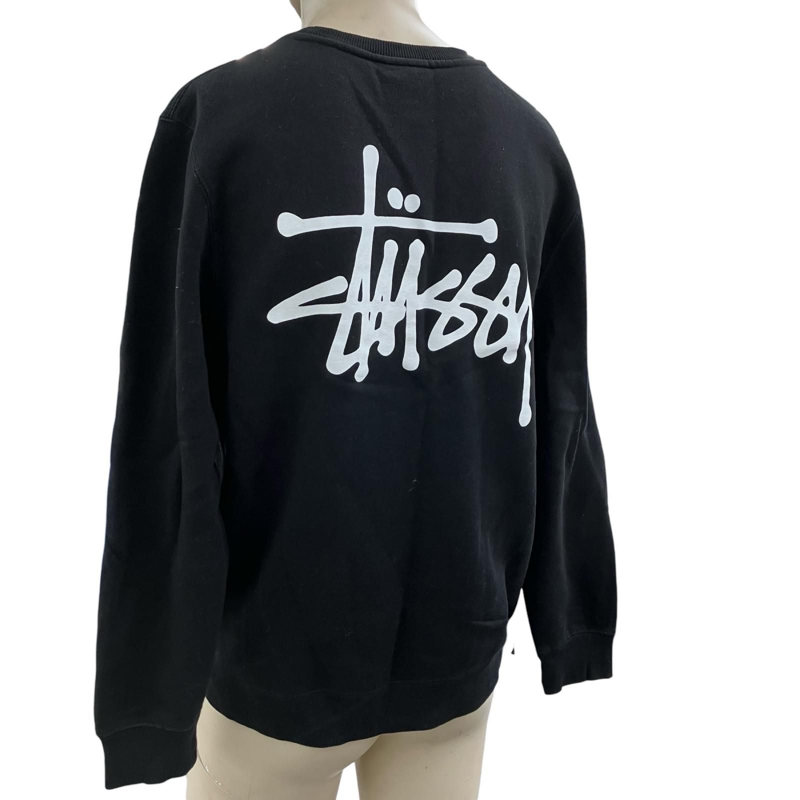 186000 STUSSY ステューシー Sサイズ トレーナー ニット帽 ブラック 