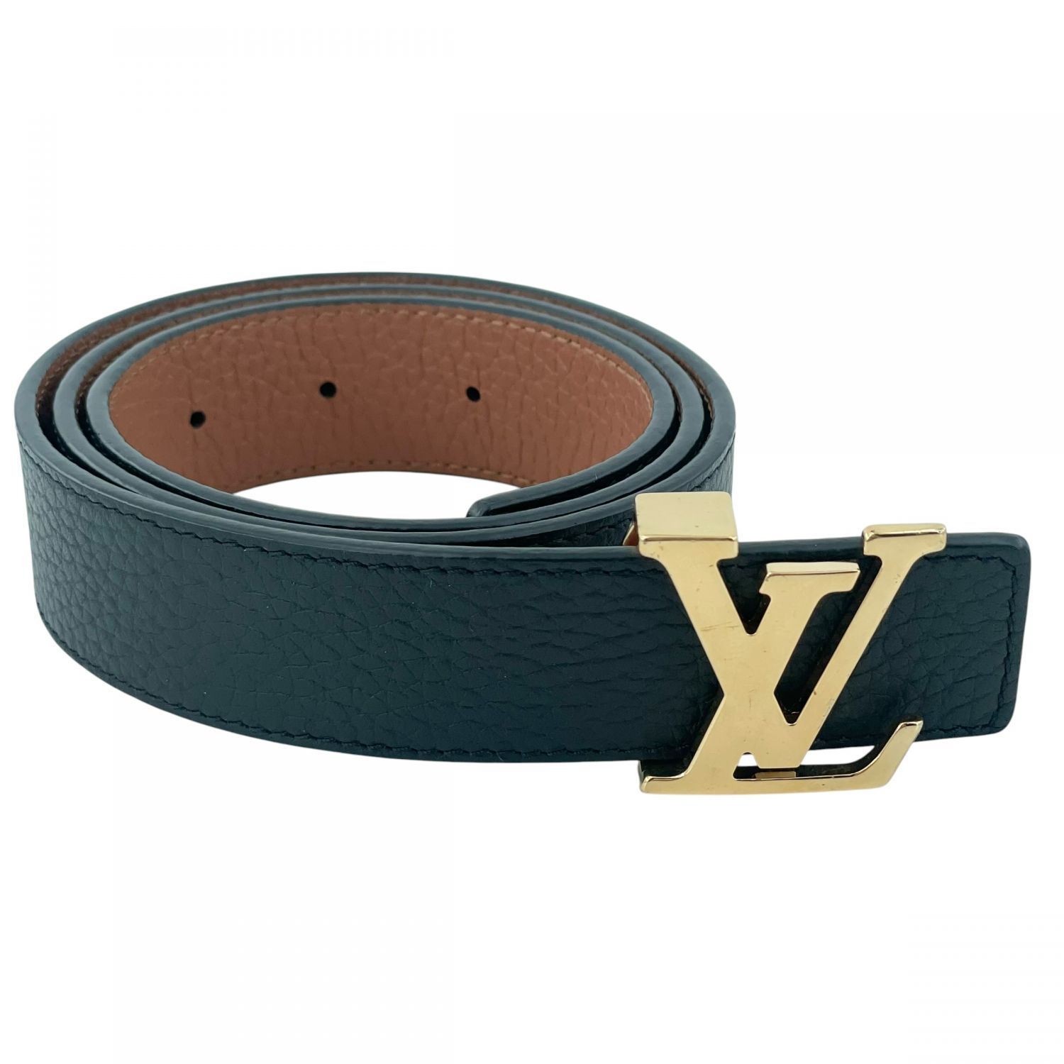 美品 ルイヴィトン LVイニシャルリバーシブル レザーベルト 正規品 M9521 中古】 LOUIS VUITTON ルイ・ヴィトン M9521X ベルト・イニシャル