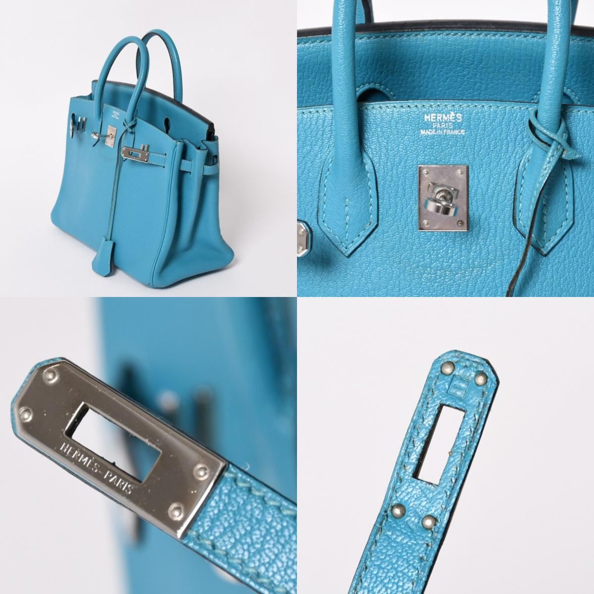 極美品 HERMES エルメス ハンドバッグ □I刻印 バーキン25 シェーブル
