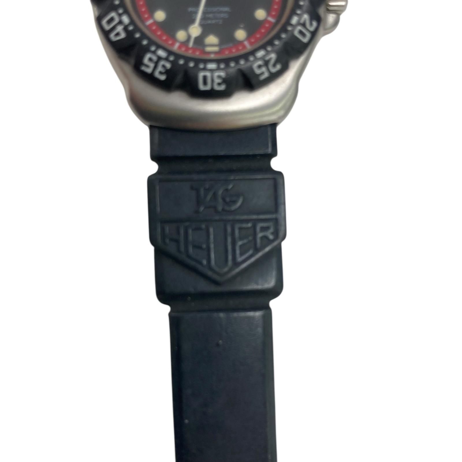 180404 現状品 TAG HEUER タグホイヤー 腕時計 WA1414 ブラック/レッド 