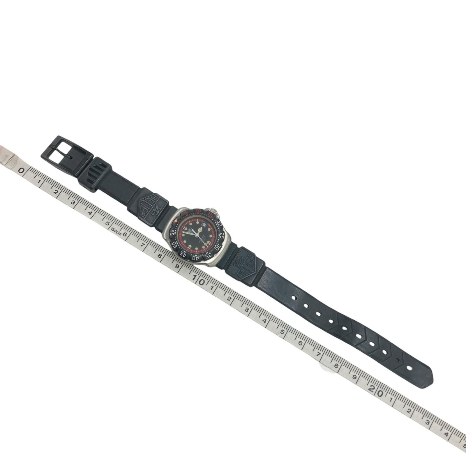 180404 現状品 TAG HEUER タグホイヤー 腕時計 WA1414 ブラック/レッド 