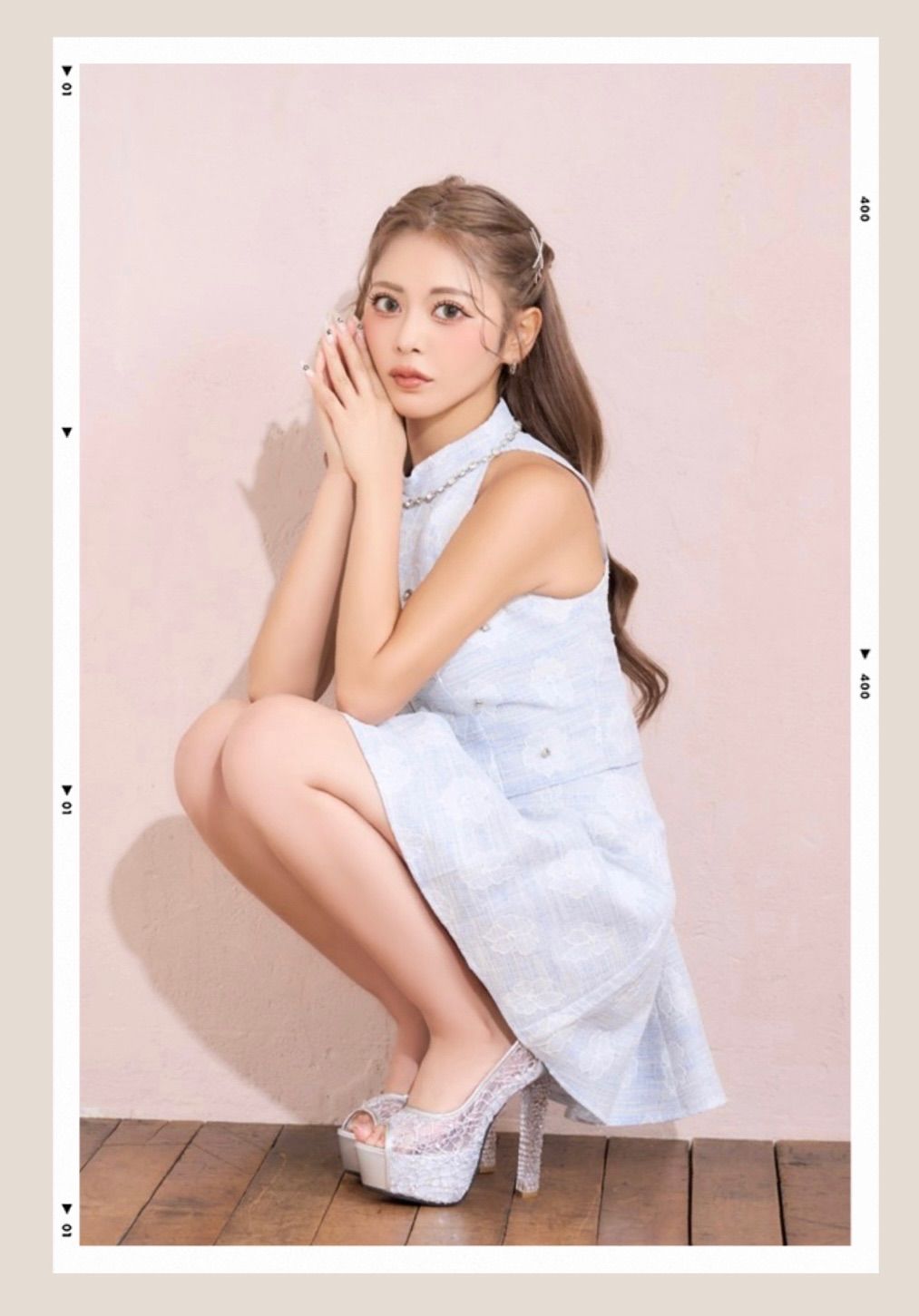 花柄 ハイネック キャバ ミニドレス Love Rich ラブリッチ - メルカリ