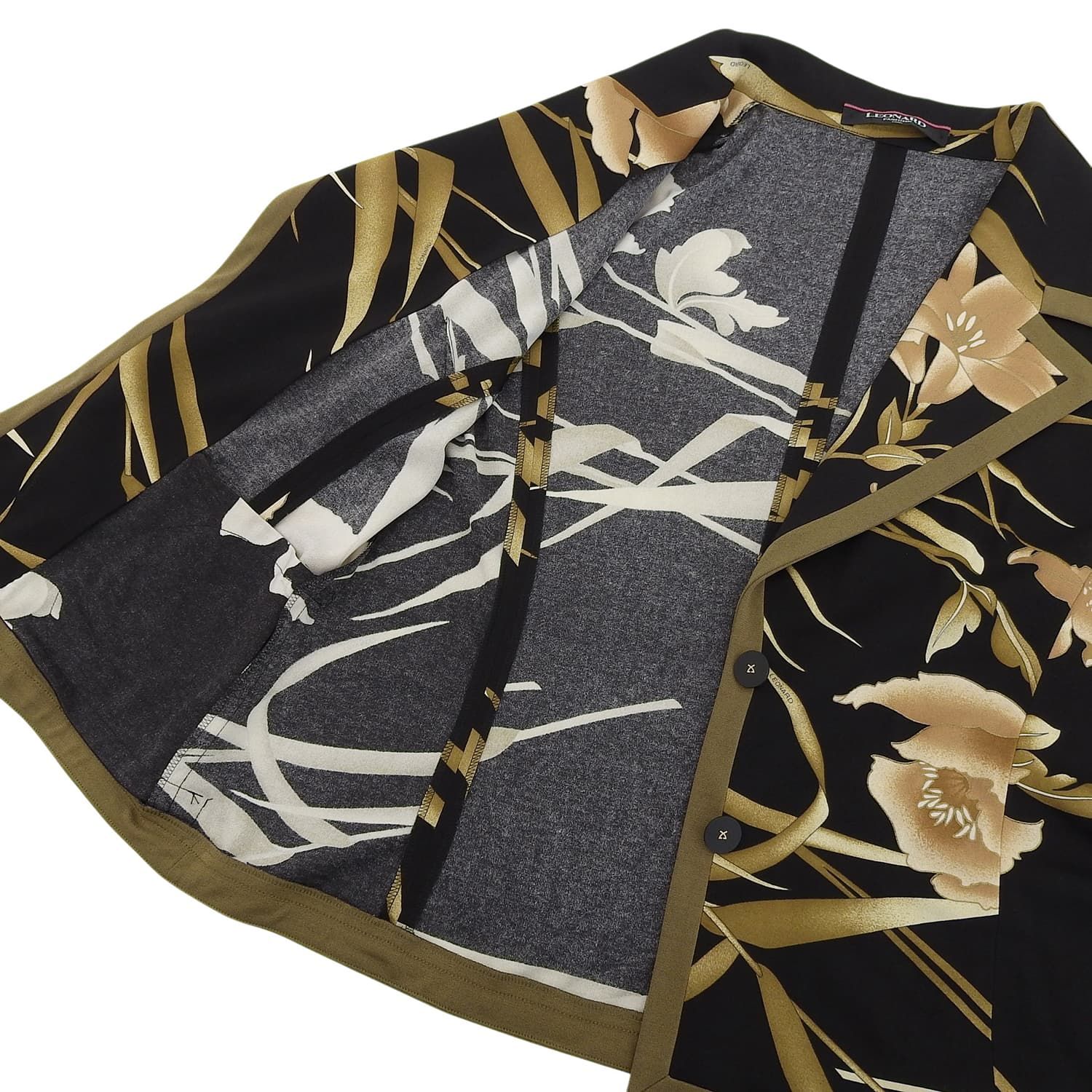 極美品 レオナール LEONARD FASHION ジャケット テーラードジャケ