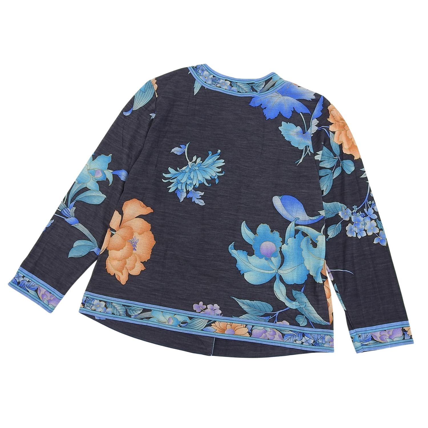 極美品 レオナール LEONARD FASHION ニット カーディガン ロング