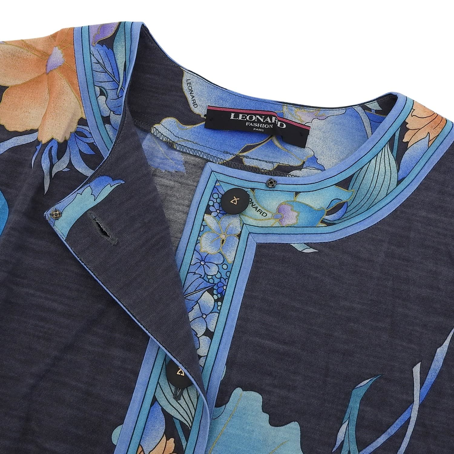 極美品 レオナール LEONARD FASHION ニット カーディガン ロング