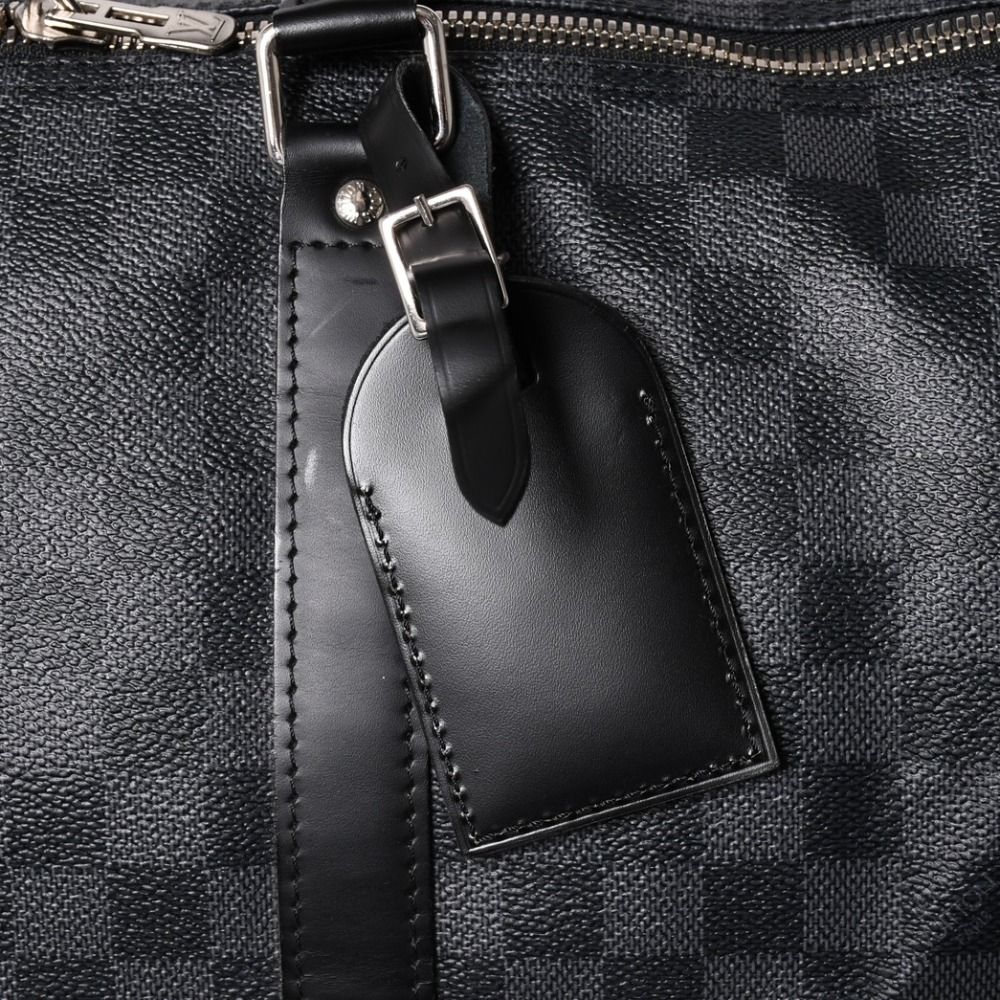 ルイヴィトンLOUIS VUITTONキーポル55ダミエボストンN41413黒 極美品 ルイヴィトン LOUIS VUITTON キーポル バンドリエール 55