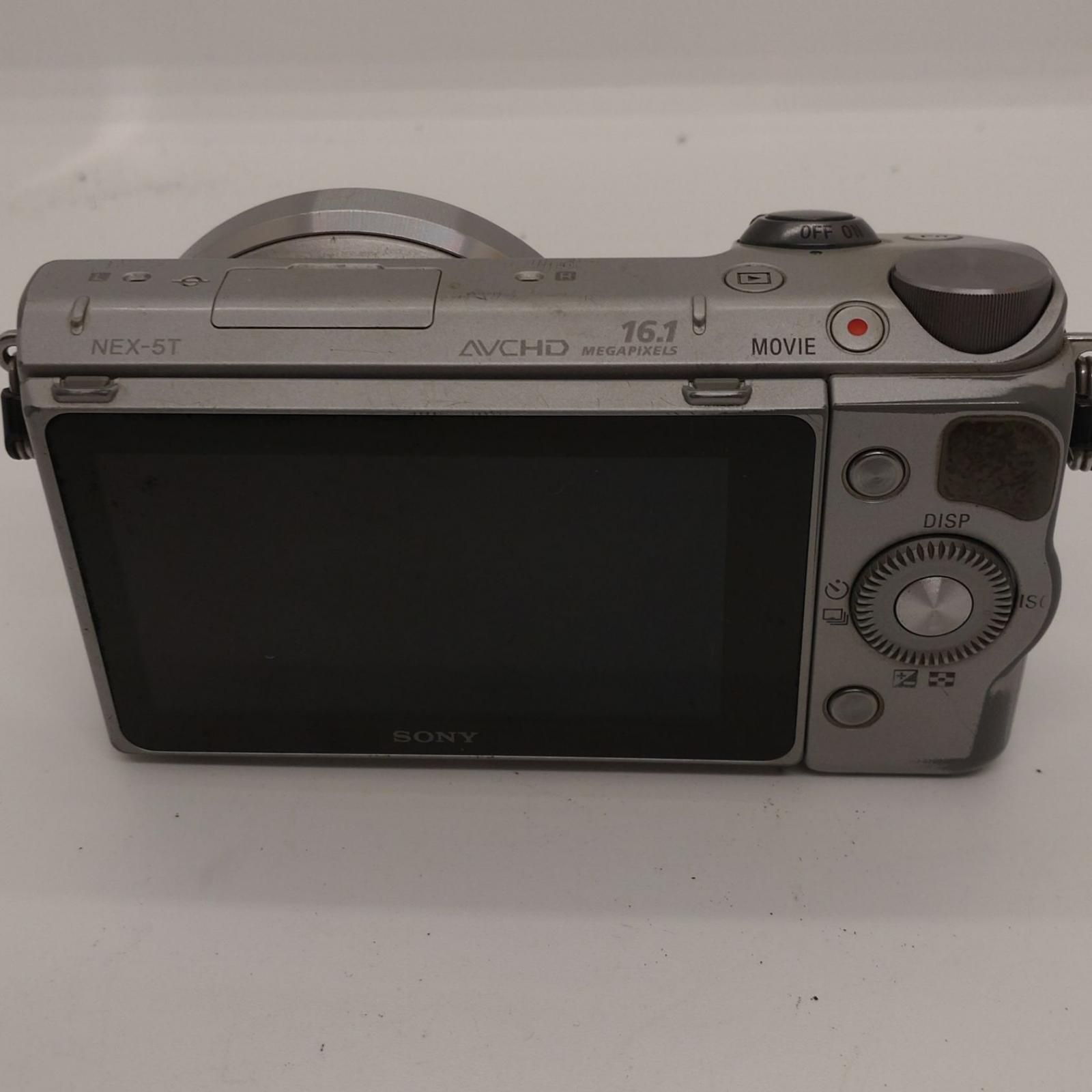 全額返金保証】【最速発送】Sony デジタル一眼 α NEX-5T シルバー 動作