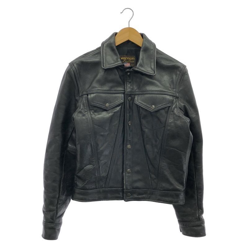 中古】VANSON MODEL DJCB サードタイプ レザートラッカージャケット