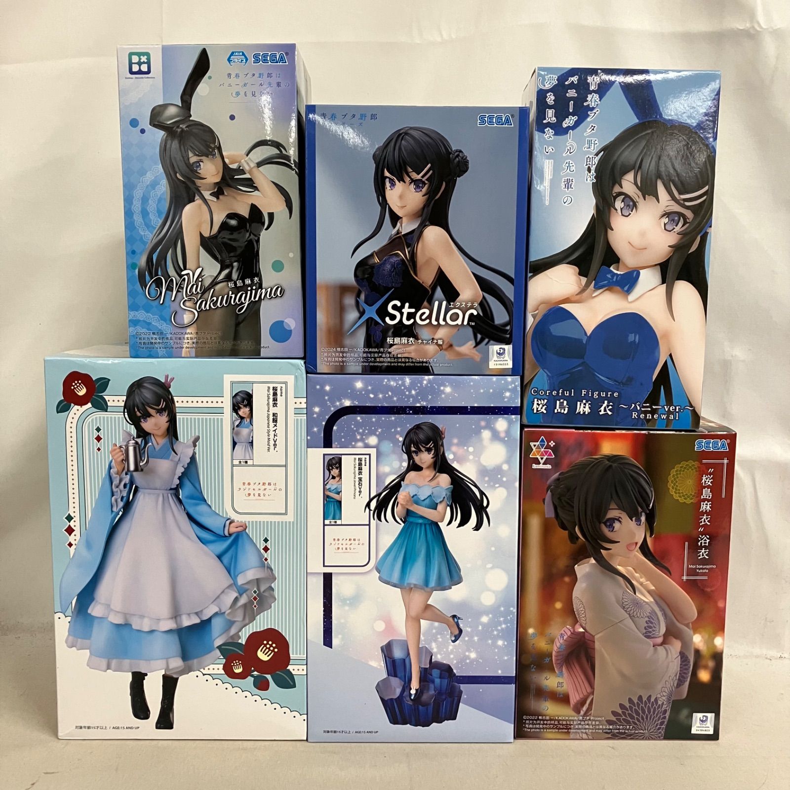未開封 青春ブタ野郎シリーズ Coreful 他 桜島麻衣 フィギュア 6個