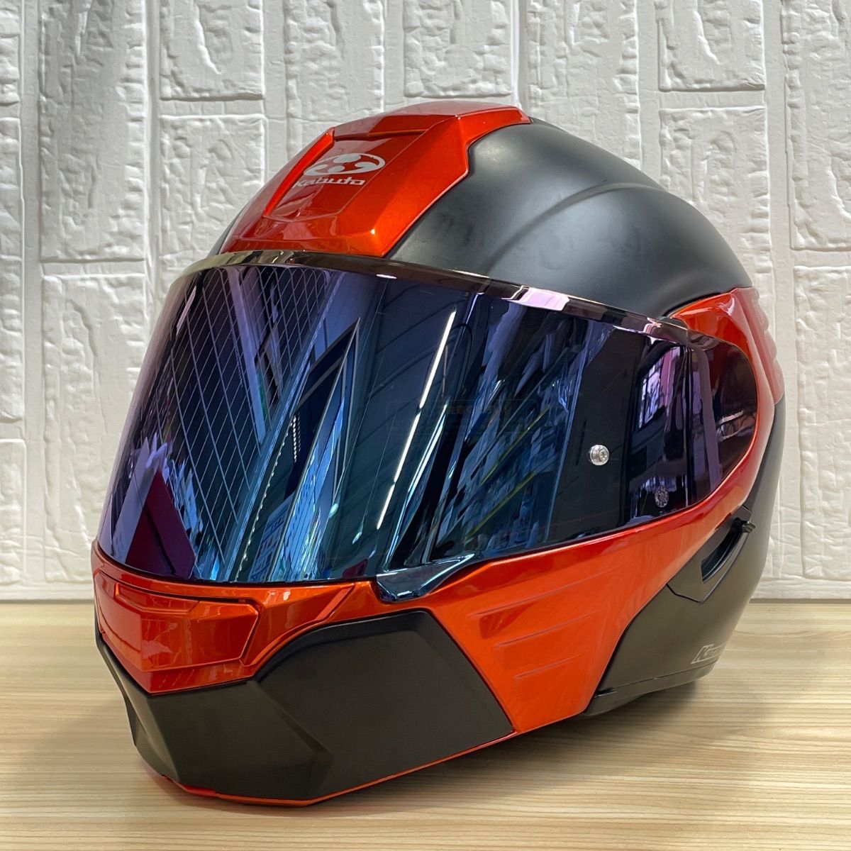 カブト バルブ フルフェイスヘルメット オレンジ黒 Kabuto フルフェイスヘルメット オレンジ／ブラック - メルカリ