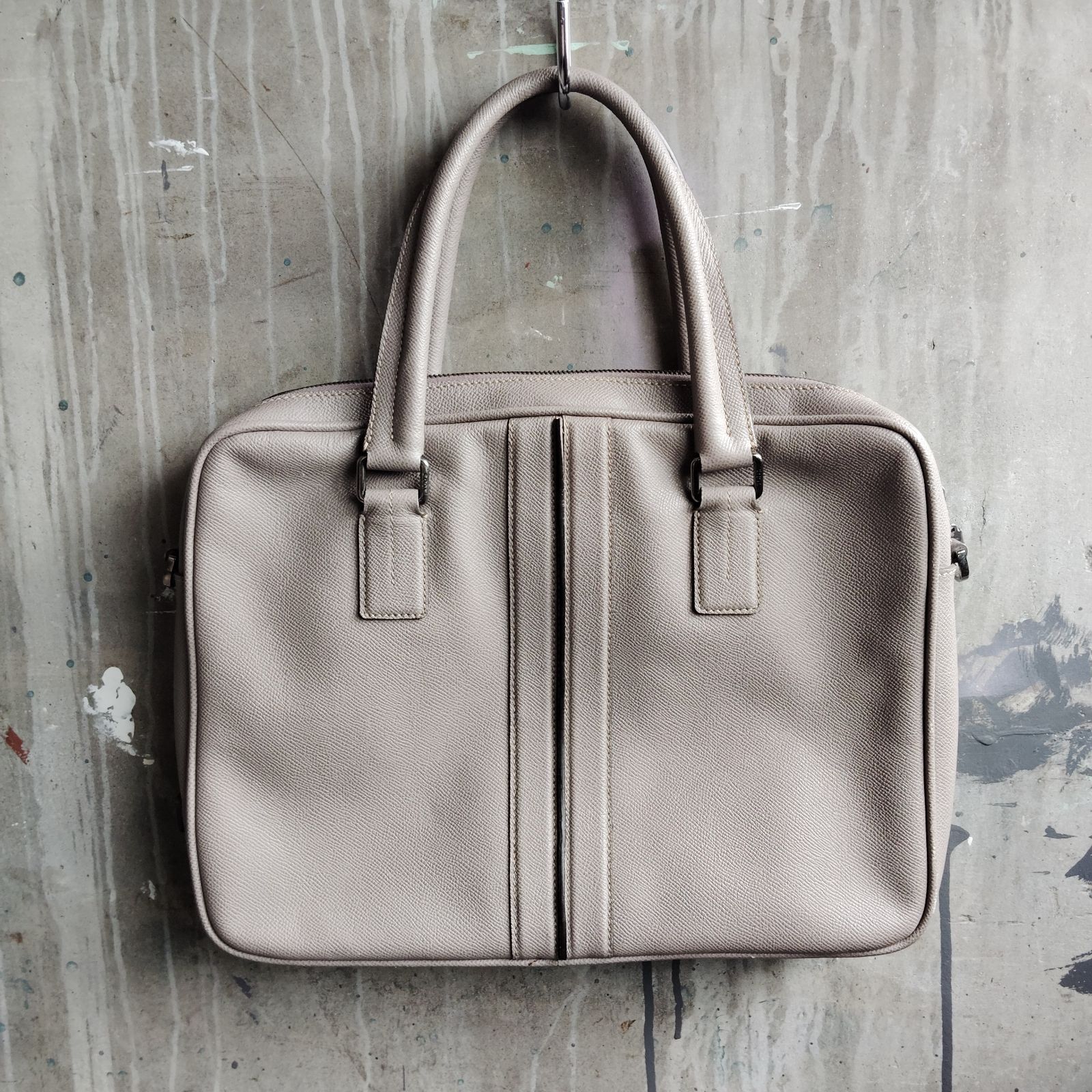 【TOD'S】ブリーフケース　ブラウンレザー　2WAY TOD'S レザー2WAYブリーフケース ビジネスバッグ ショルダー付属