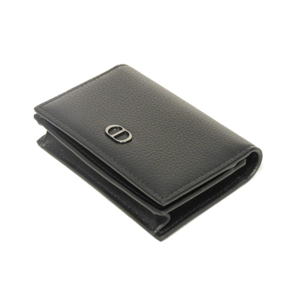 ディオール　名刺入れ　ビジネスカードホルダー　アイコン　シグネチャー　ブラック Dior ディオール CD ICON ビジネス カードホルダー 現行 アイコン