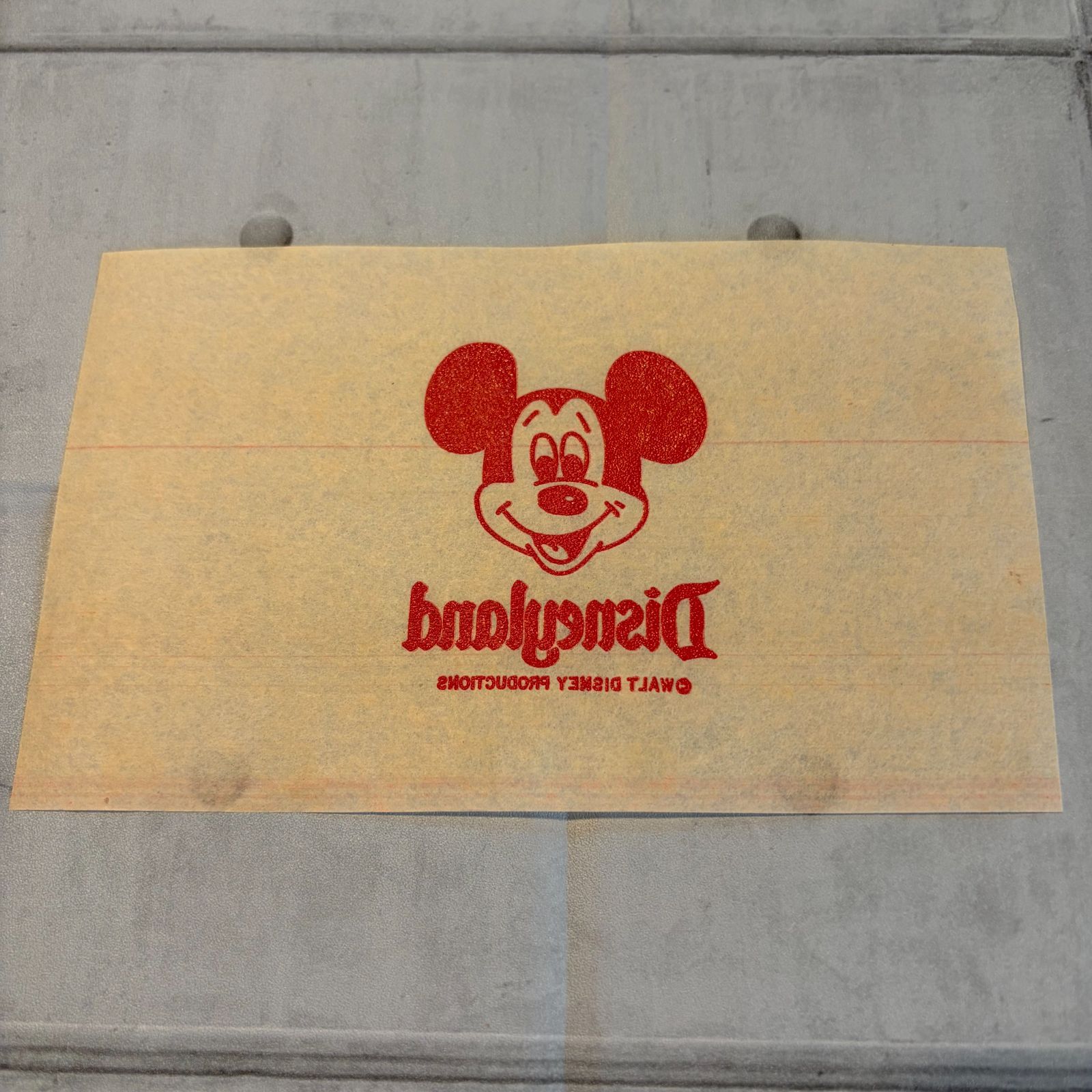 50's ヴィンテージ 転写シート アイロンプリント 古着 アメカジ ワーク
